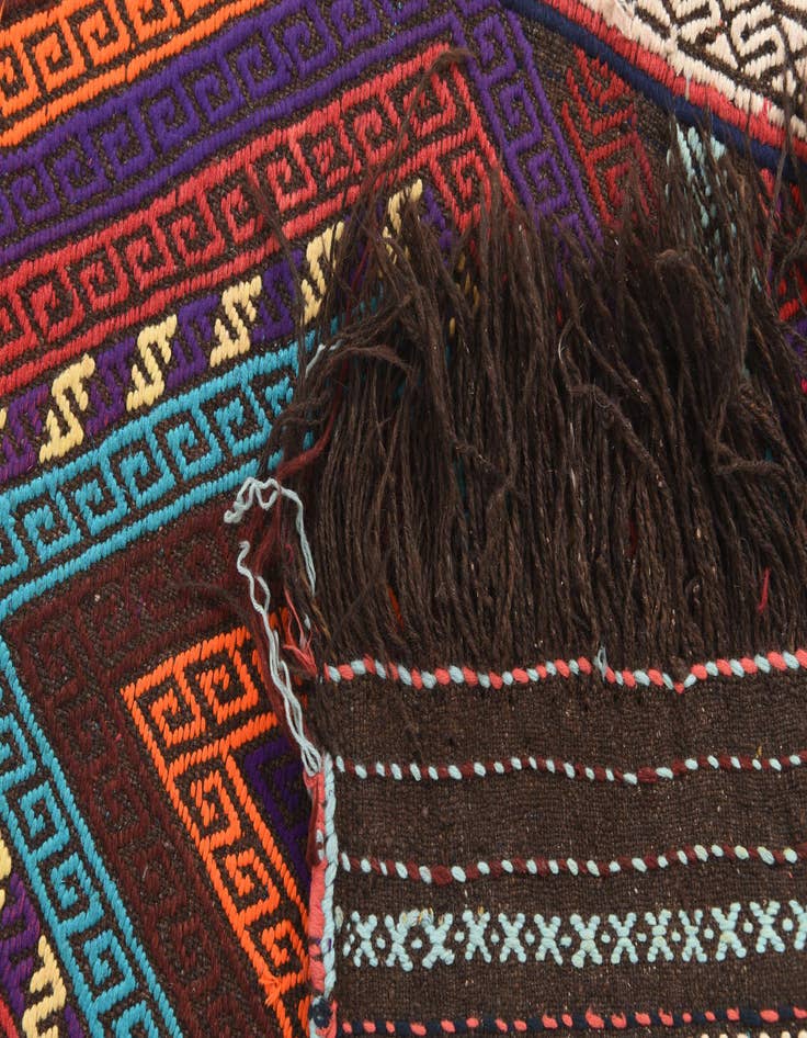 Detail image of 2' 3 x 8' 1  Hand Knotted Kilim Fars Persian Wool Runner Rug