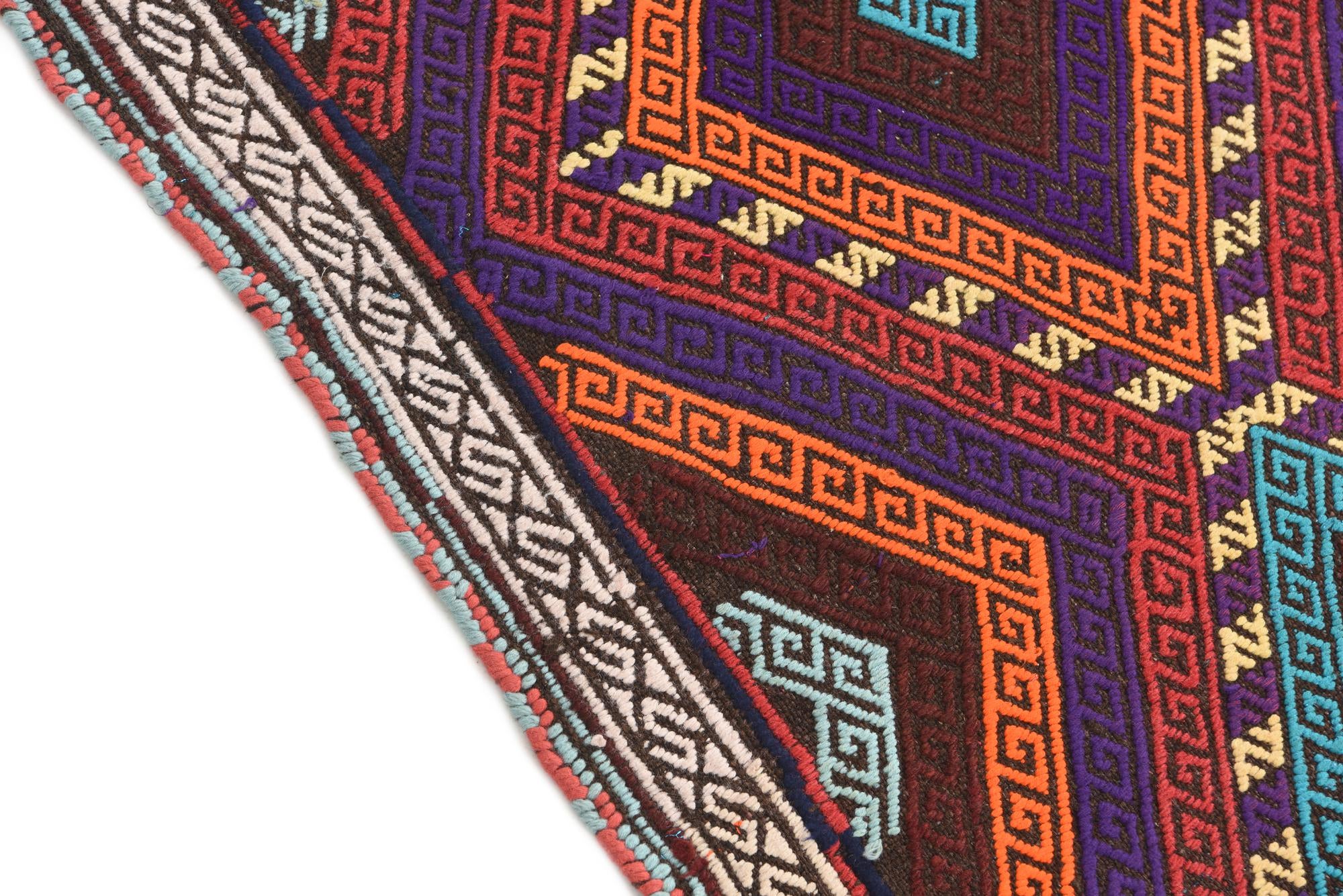 2' 3 x 8' 1 Hand Knotted Kilim Fars Persian Wool Runner Rug
