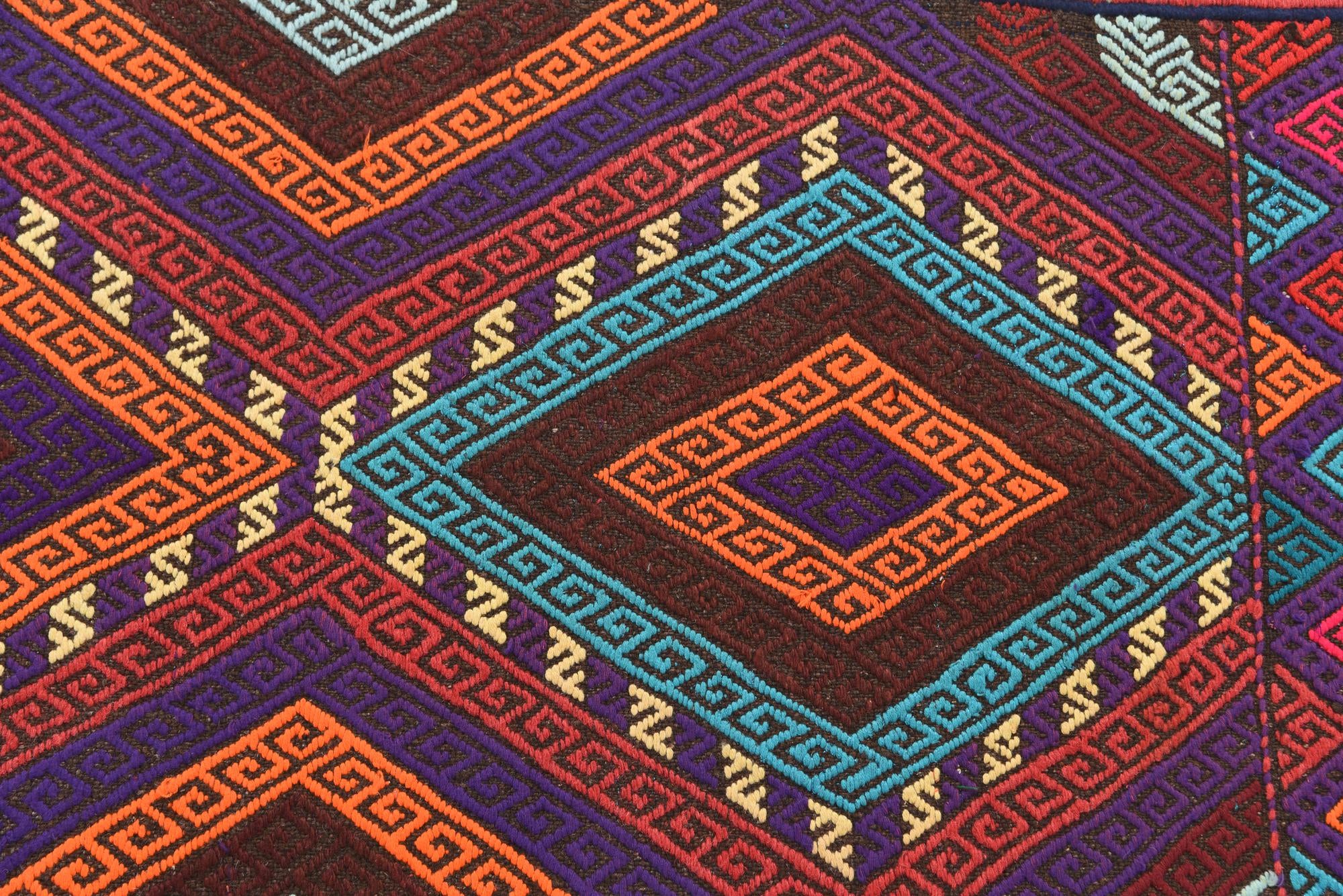 2' 3 x 8' 1 Hand Knotted Kilim Fars Persian Wool Runner Rug