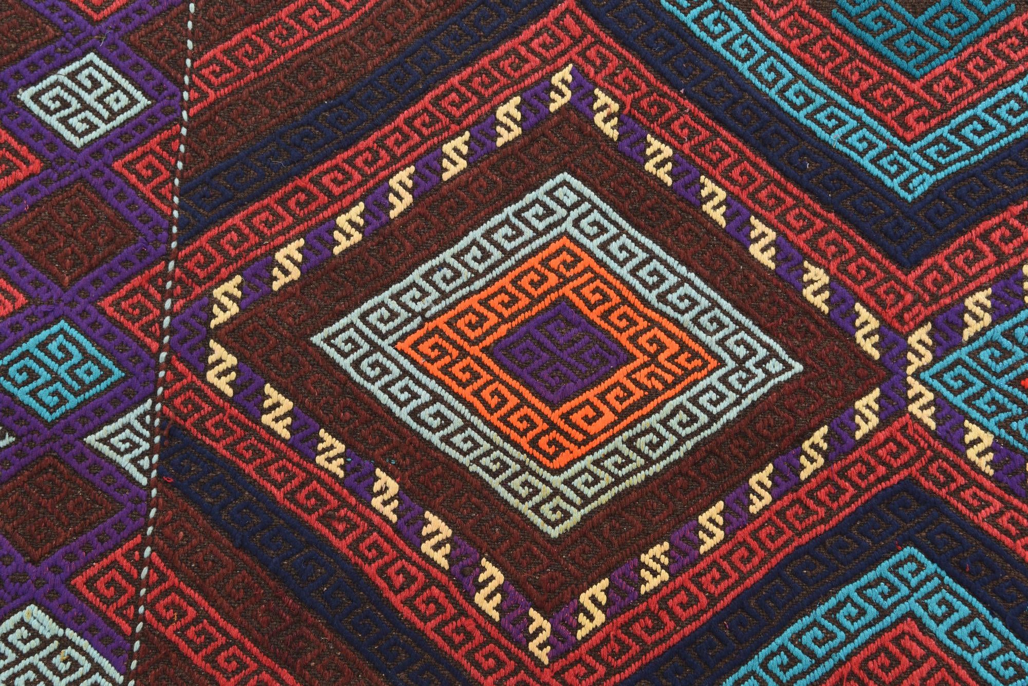 2' 3 x 8' 1 Hand Knotted Kilim Fars Persian Wool Runner Rug