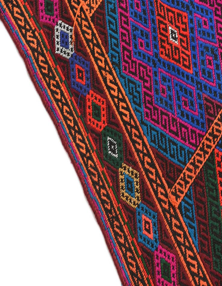 Detail image of 1' 10 x 6' 8  Hand Knotted Kilim Fars Persian Wool Runner Rug