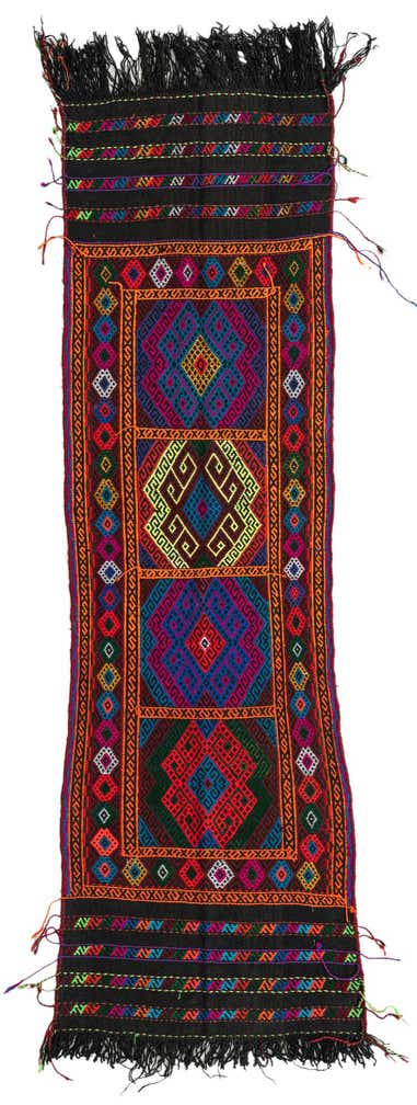 1' 10 x 6' 8 Hand Knotted Kilim Fars Persian Wool Runner Rug