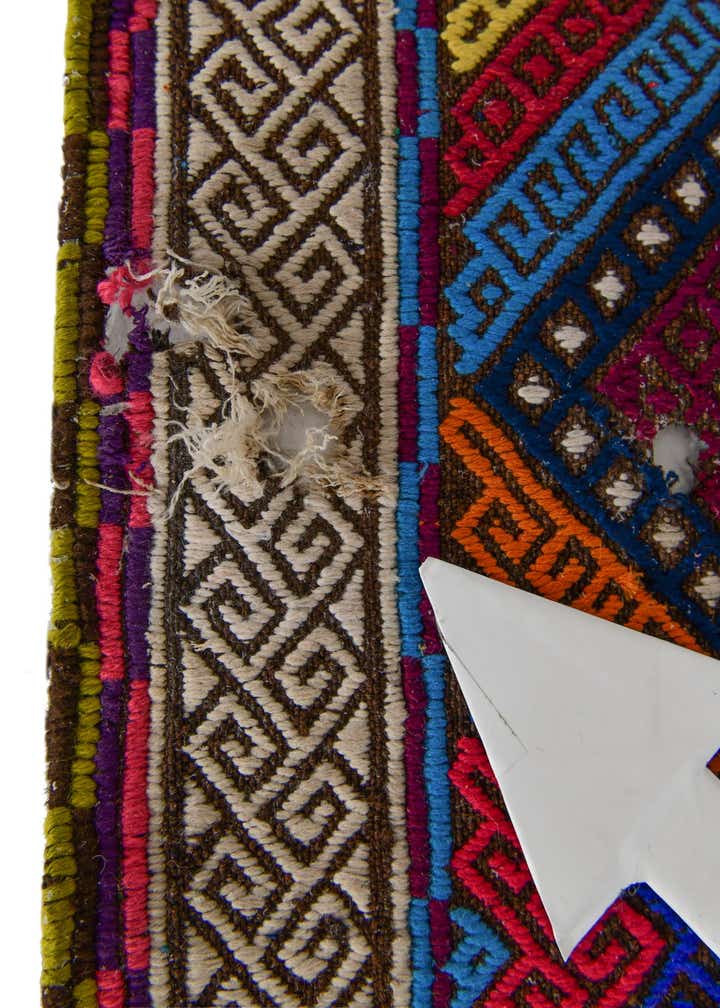2' 4 x 8' 10 Hand Knotted Kilim Fars Persian Wool Runner Rug