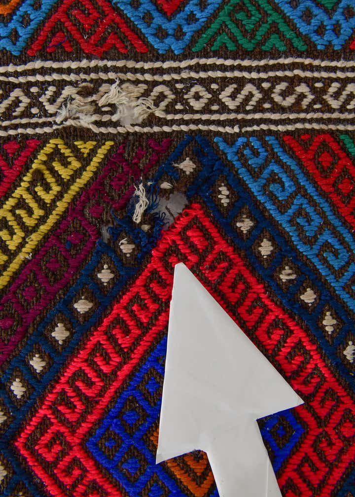 2' 4 x 8' 10 Hand Knotted Kilim Fars Persian Wool Runner Rug