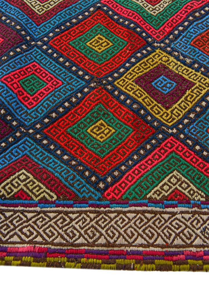 2' 4 x 8' 10 Hand Knotted Kilim Fars Persian Wool Runner Rug
