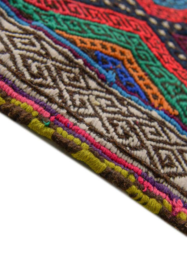 2' 4 x 8' 10 Hand Knotted Kilim Fars Persian Wool Runner Rug