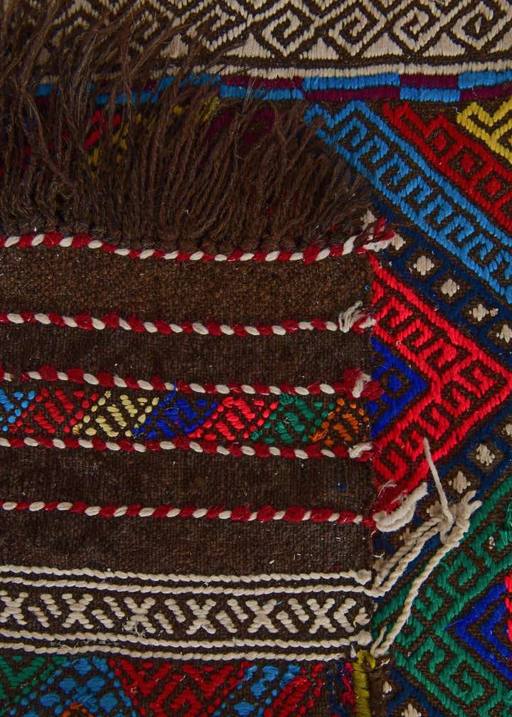2' 4 x 8' 10 Hand Knotted Kilim Fars Persian Wool Runner Rug