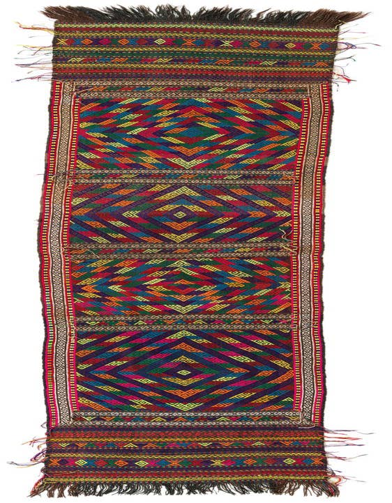 Detail image of 2' 3 x 10' 2 Hand Knotted Kilim Fars Persian Wool Runner Rug