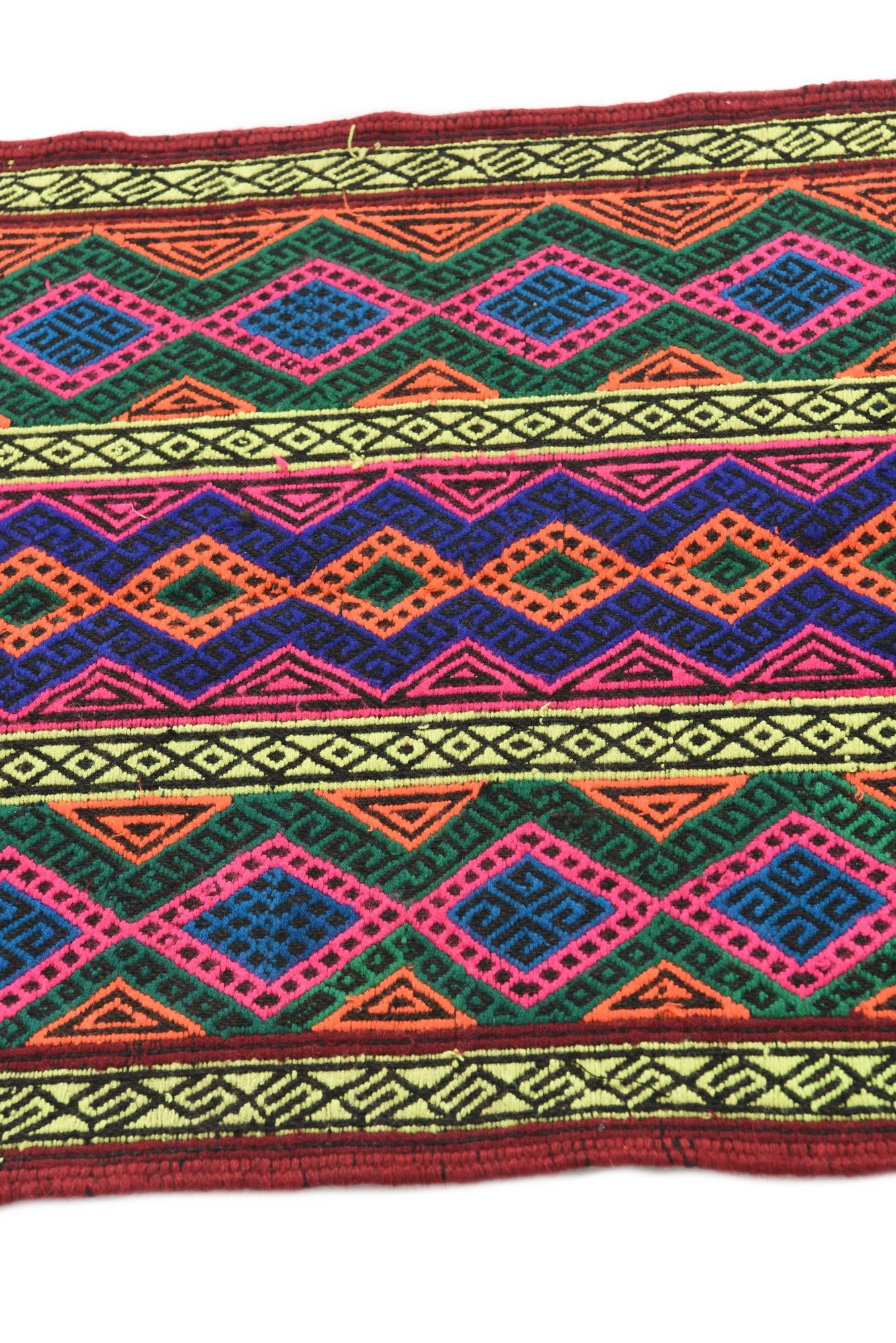 2' x 6' 9 Hand Knotted Kilim Fars Persian Wool Runner Rug