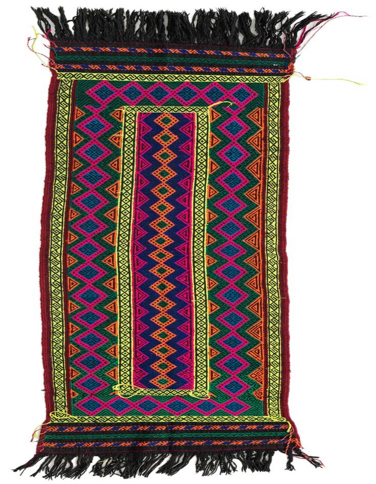 Detail image of 2' x 6' 9 Hand Knotted Kilim Fars Persian Wool Runner Rug