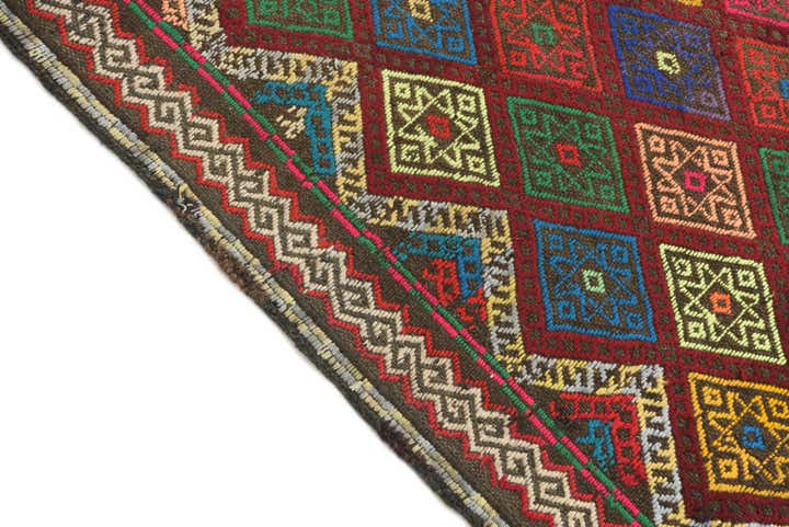 2' x 7' 7 Hand Knotted Kilim Fars Persian Wool Runner Rug