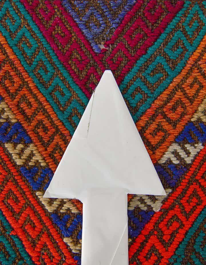 2' 3 x 8' 7 Hand Knotted Kilim Fars Persian Wool Runner Rug
