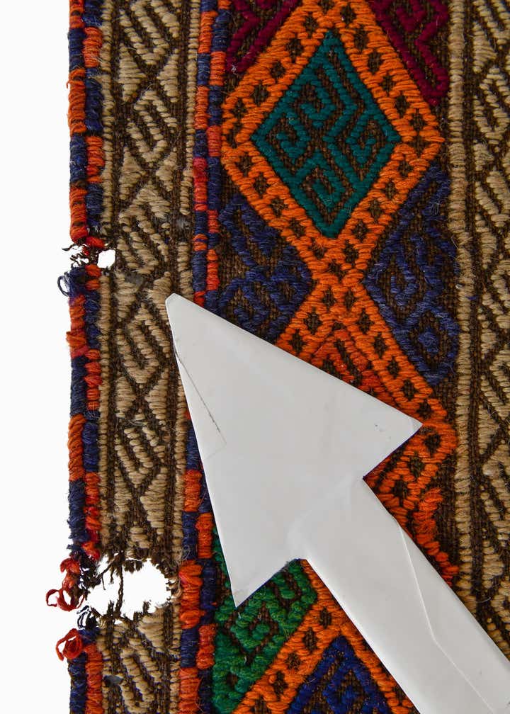2' 3 x 8' 7 Hand Knotted Kilim Fars Persian Wool Runner Rug