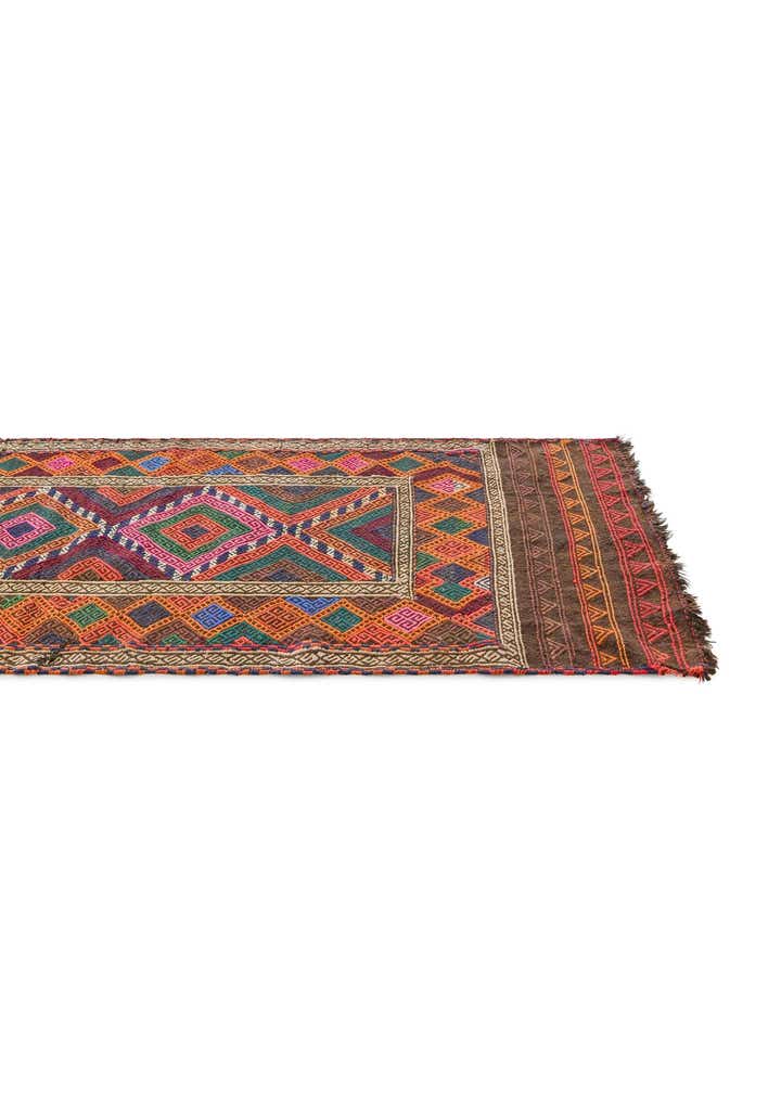 2' 3 x 8' 7 Hand Knotted Kilim Fars Persian Wool Runner Rug
