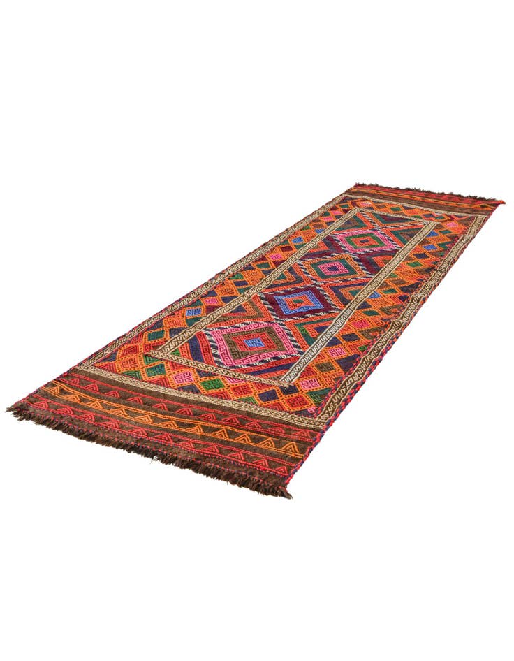 Detail image of 2' 3 x 8' 7 Hand Knotted Kilim Fars Persian Wool Runner Rug