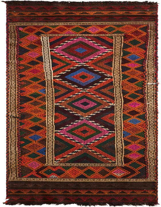 2' 3 x 8' 7 Hand Knotted Kilim Fars Persian Wool Runner Rug