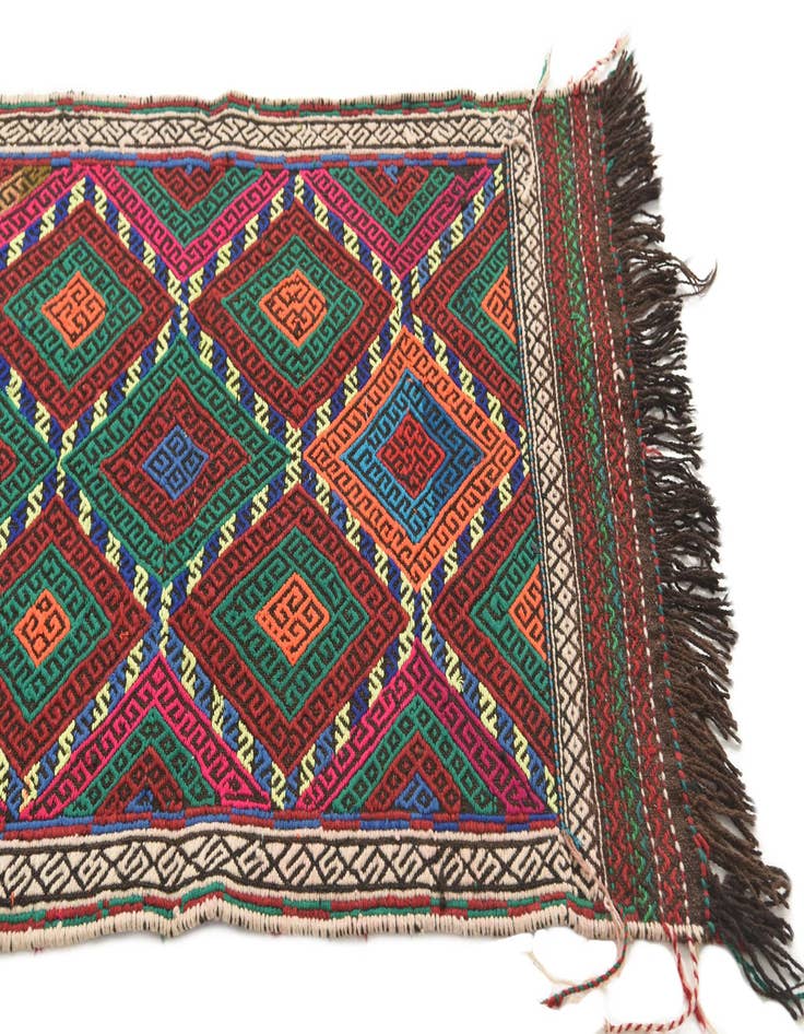 Detail image of 2' 3 x 10' 5  Hand Knotted Kilim Fars Persian Wool Runner Rug