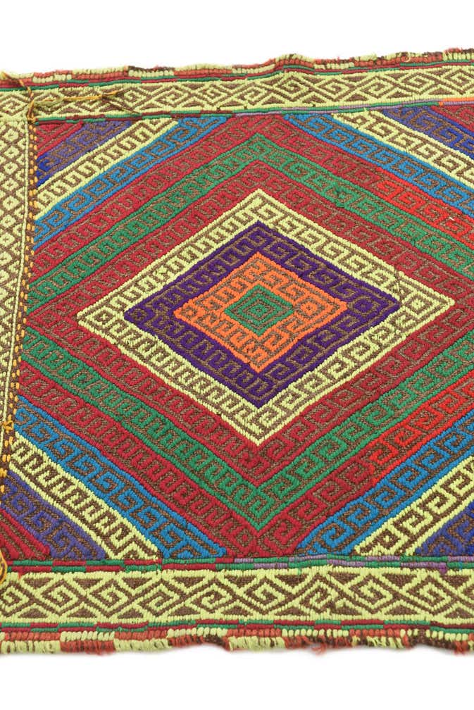 1' 10 x 8' Hand Knotted Kilim Fars Persian Wool Runner Rug