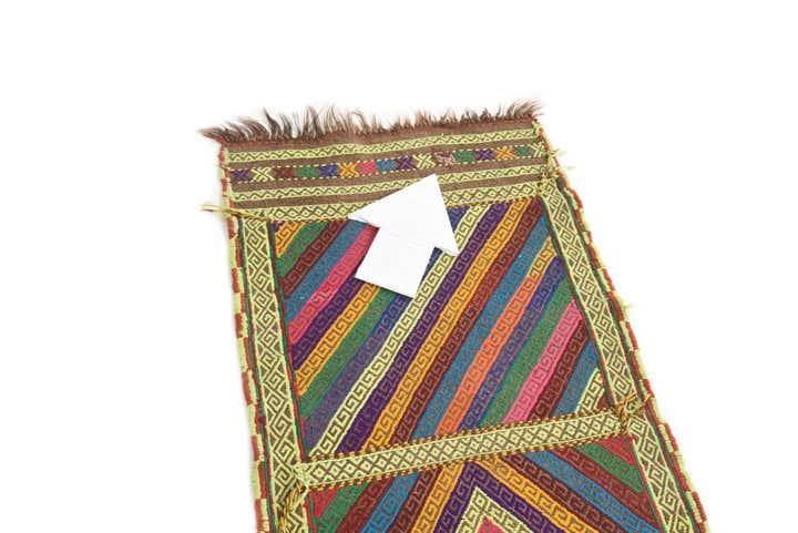 1' 10 x 8' Hand Knotted Kilim Fars Persian Wool Runner Rug