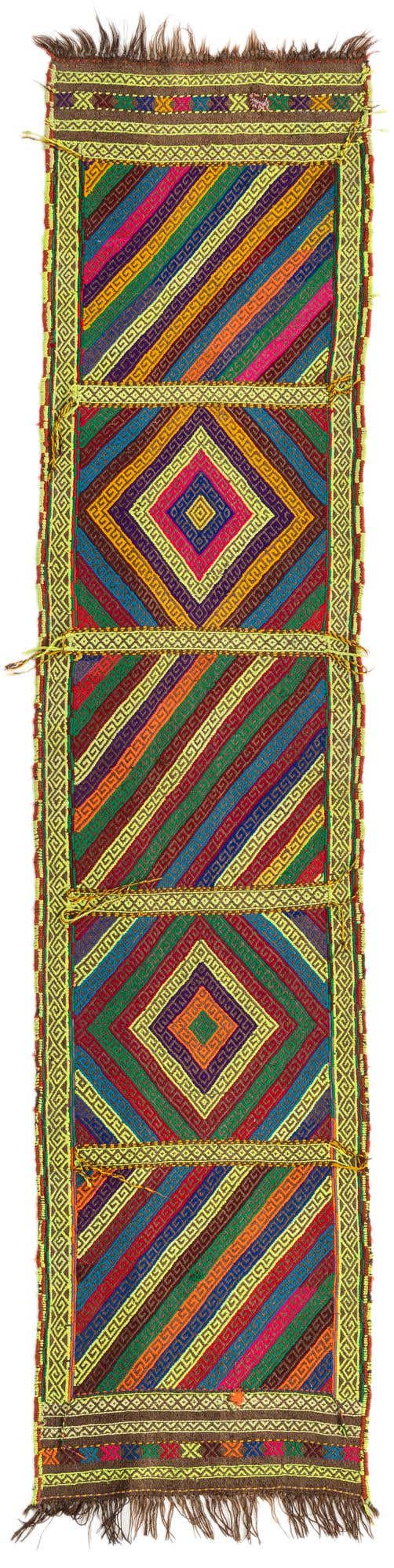 1' 10 x 8' Hand Knotted Kilim Fars Persian Wool Runner Rug