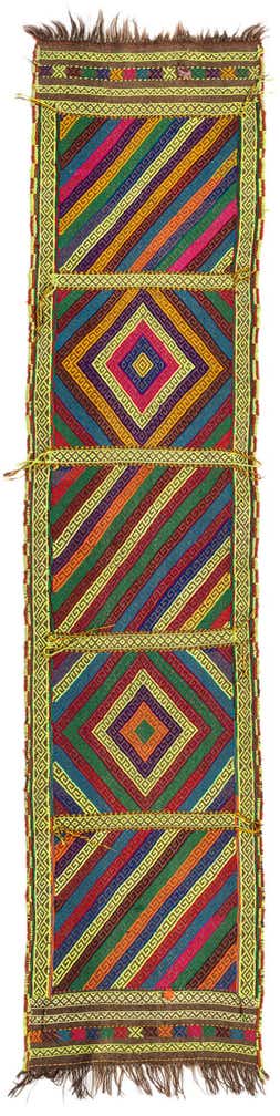 1' 10 x 8' Hand Knotted Kilim Fars Persian Wool Runner Rug