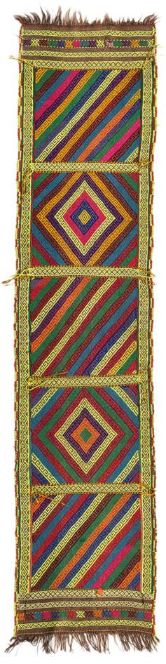 Detail image of 1' 10 x 8' Hand Knotted Kilim Fars Persian Wool Runner Rug