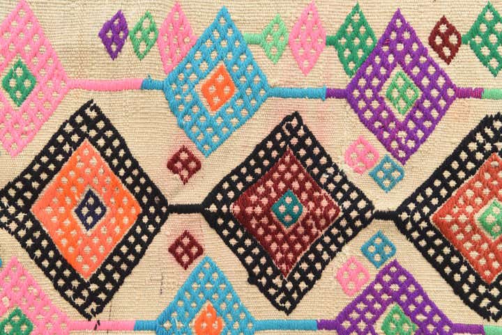 2' 5 x 9' Hand Knotted kilim Fars Persian Wool Runner Rug