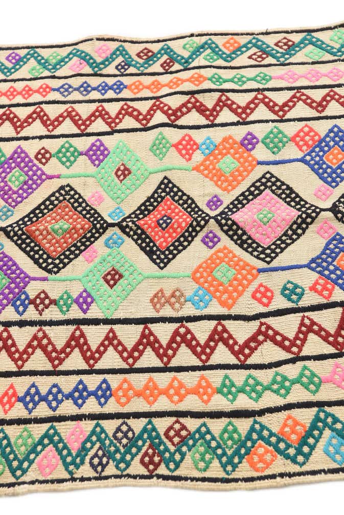 2' 5 x 9' Hand Knotted kilim Fars Persian Wool Runner Rug