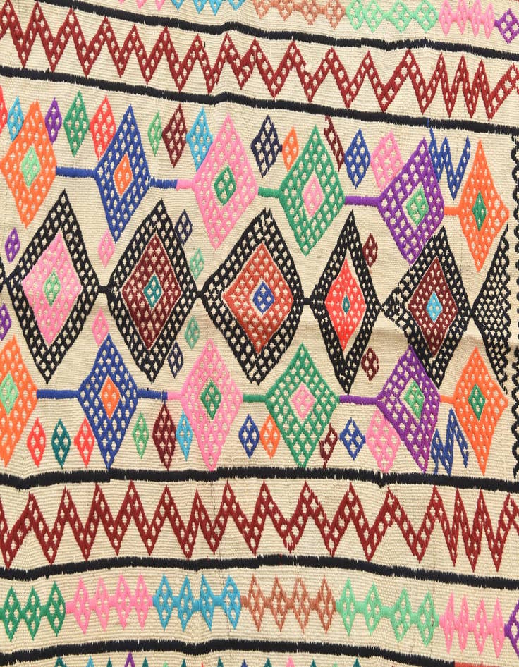 Detail image of 2' 5 x 9'  Hand Knotted kilim Fars Persian Wool Runner Rug