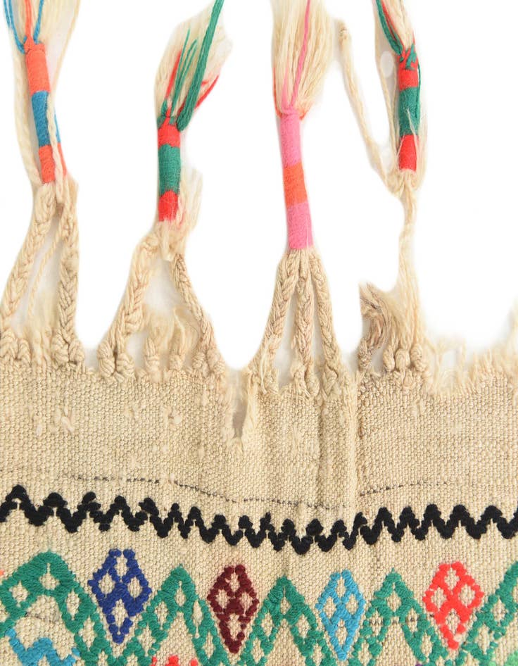 Detail image of 2' 5 x 9'  Hand Knotted kilim Fars Persian Wool Runner Rug