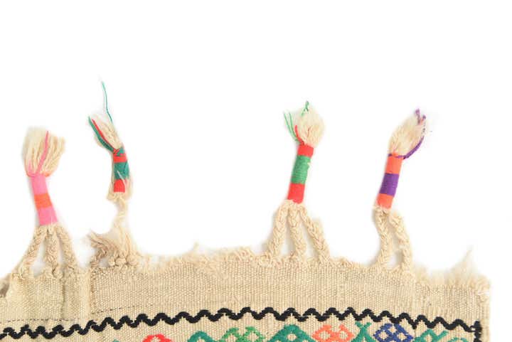 2' 5 x 9' Hand Knotted kilim Fars Persian Wool Runner Rug