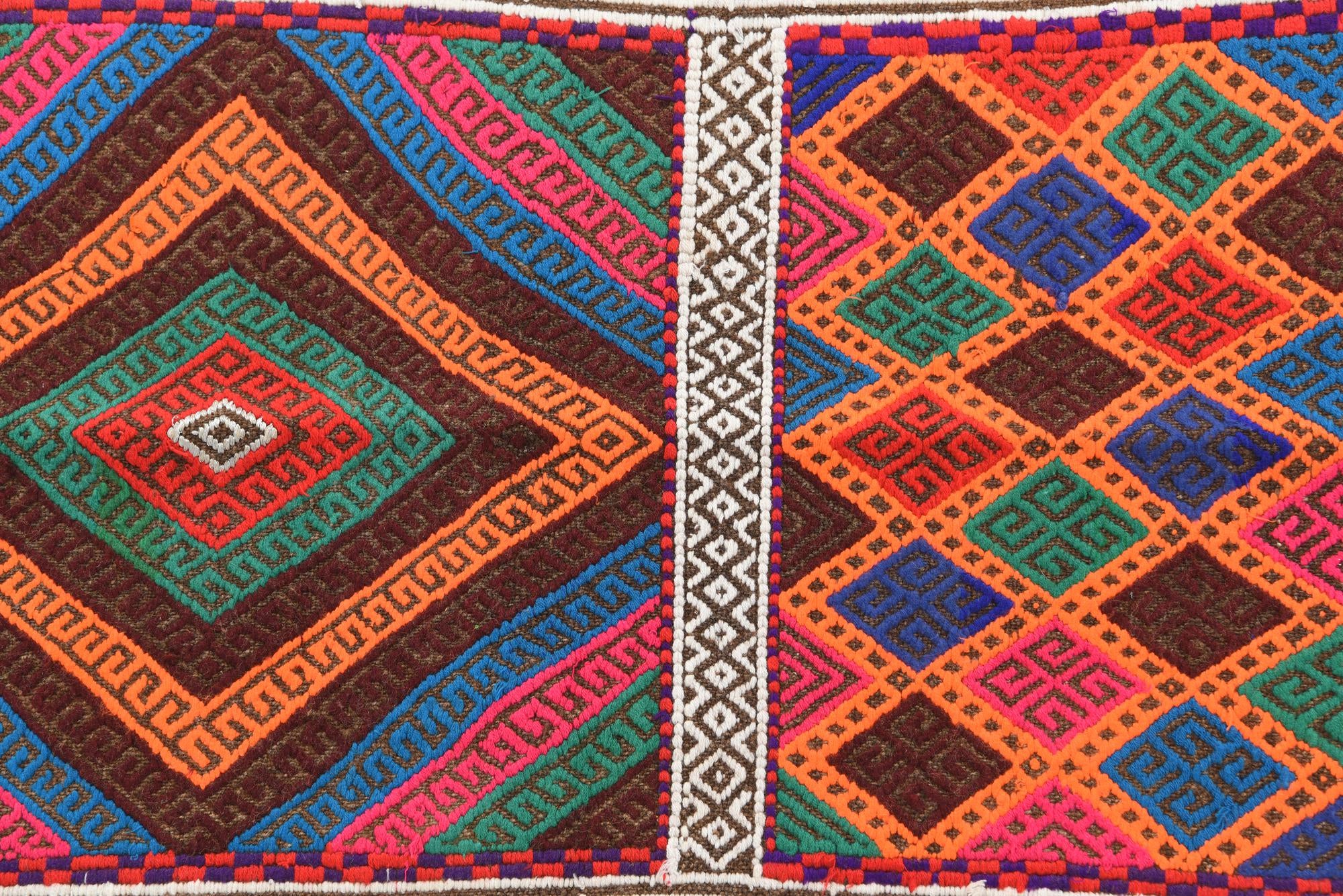 2' 1 x 7' 9 Hand Knotted Kilim Fars Persian Wool Runner Rug
