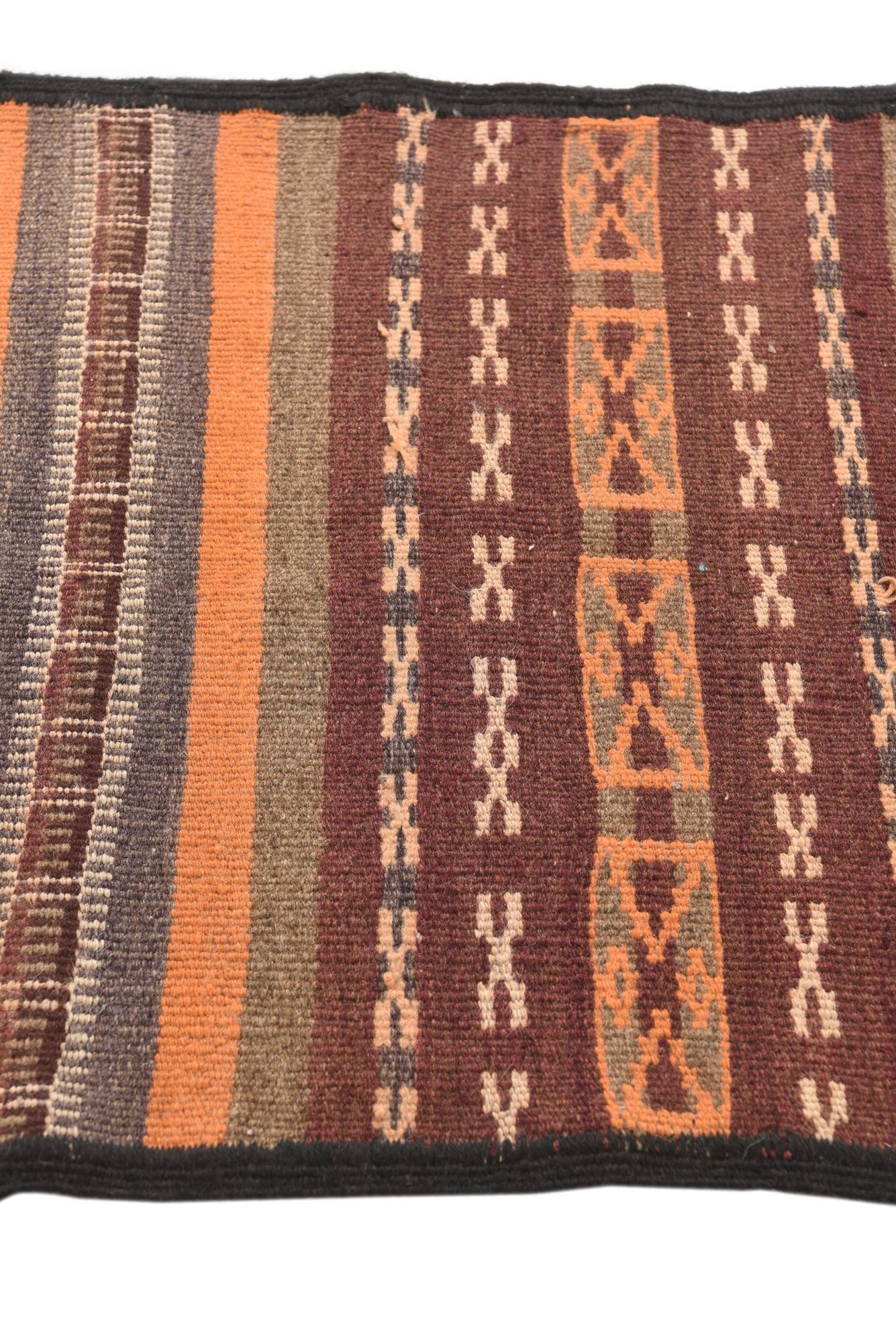 2' 4 x 10' 1 Hand Woven Kilim Fars Wool Runner Rug