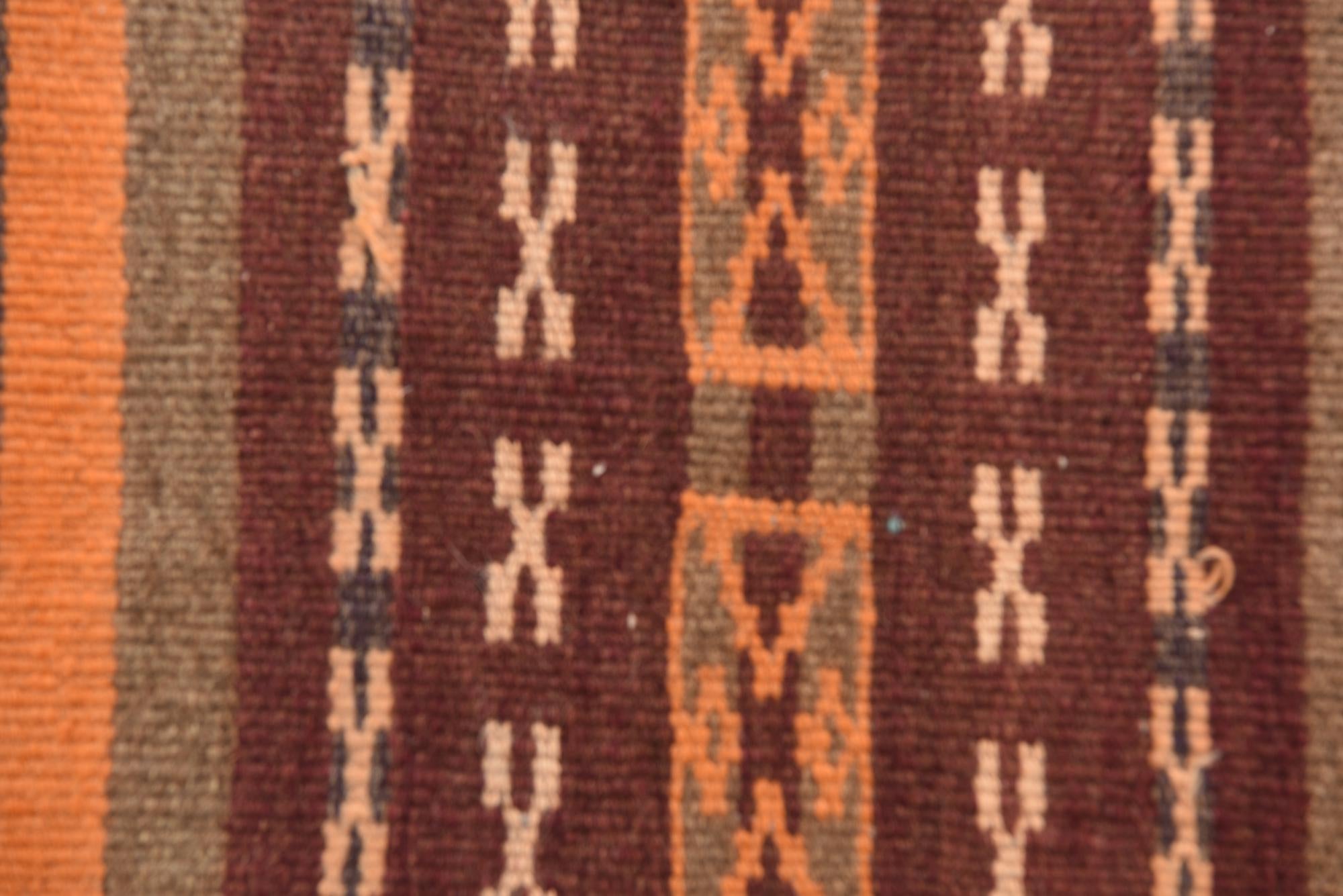 2' 4 x 10' 1 Hand Woven Kilim Fars Wool Runner Rug