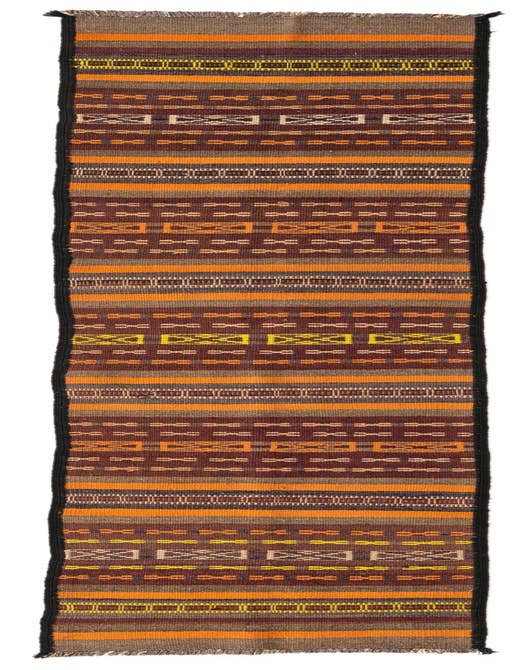 Detail image of 2' 4 x 10' 1 Hand Woven Kilim Fars Wool Runner Rug