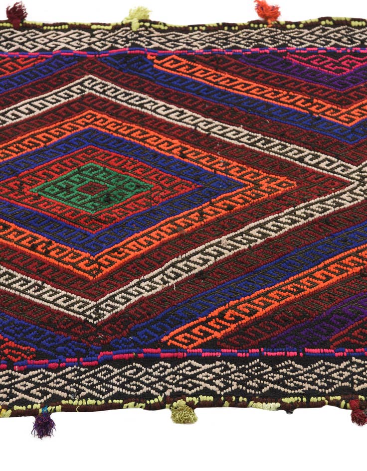 Detail image of 2' 3 x 8' 10  Hand Woven Kilim Fars Wool Runner Rug