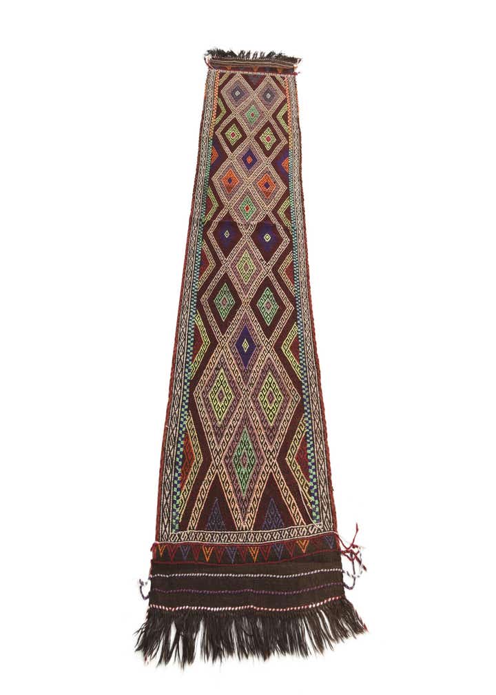 2' 3 x 8' 5 Hand Woven Kilim Fars Wool Runner Rug