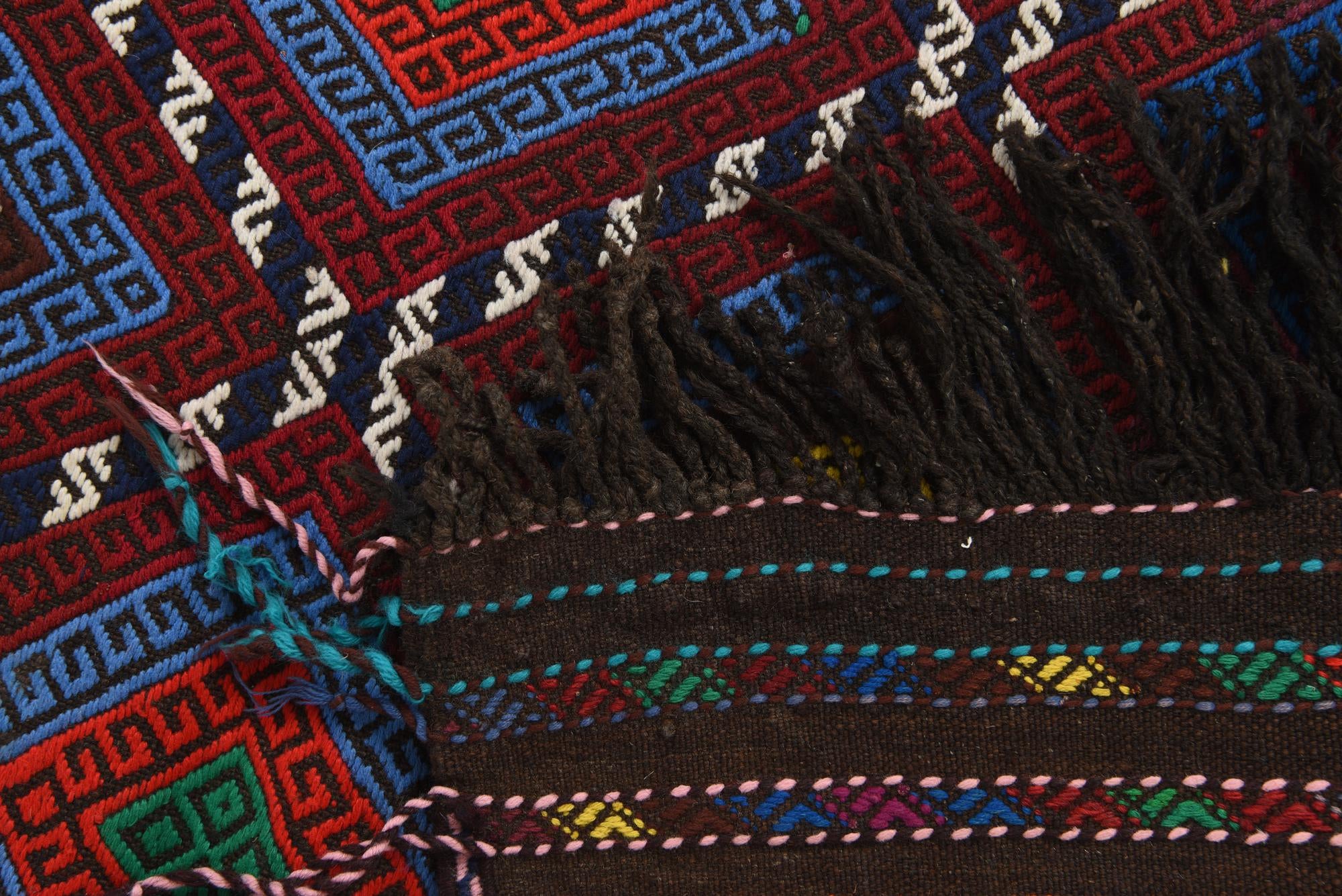 2' 6 x 11' Hand Woven Kilim Fars Wool Runner Rug