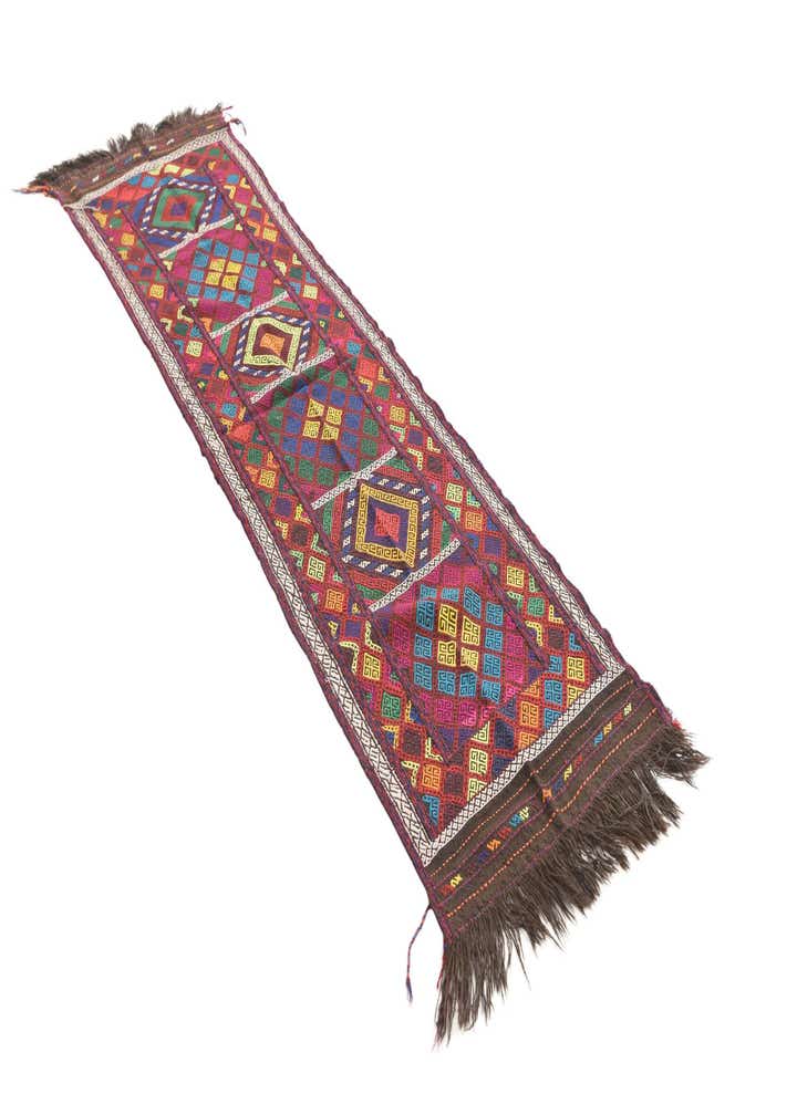 2' 2 x 8' Hand Woven Kilim Fars Wool Runner Rug