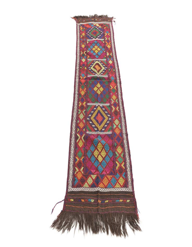 Detail image of 2' 2 x 8' Hand Woven Kilim Fars Wool Runner Rug