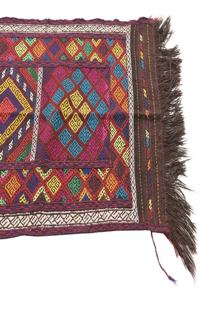 2' 2 x 8' Hand Woven Kilim Fars Wool Runner Rug