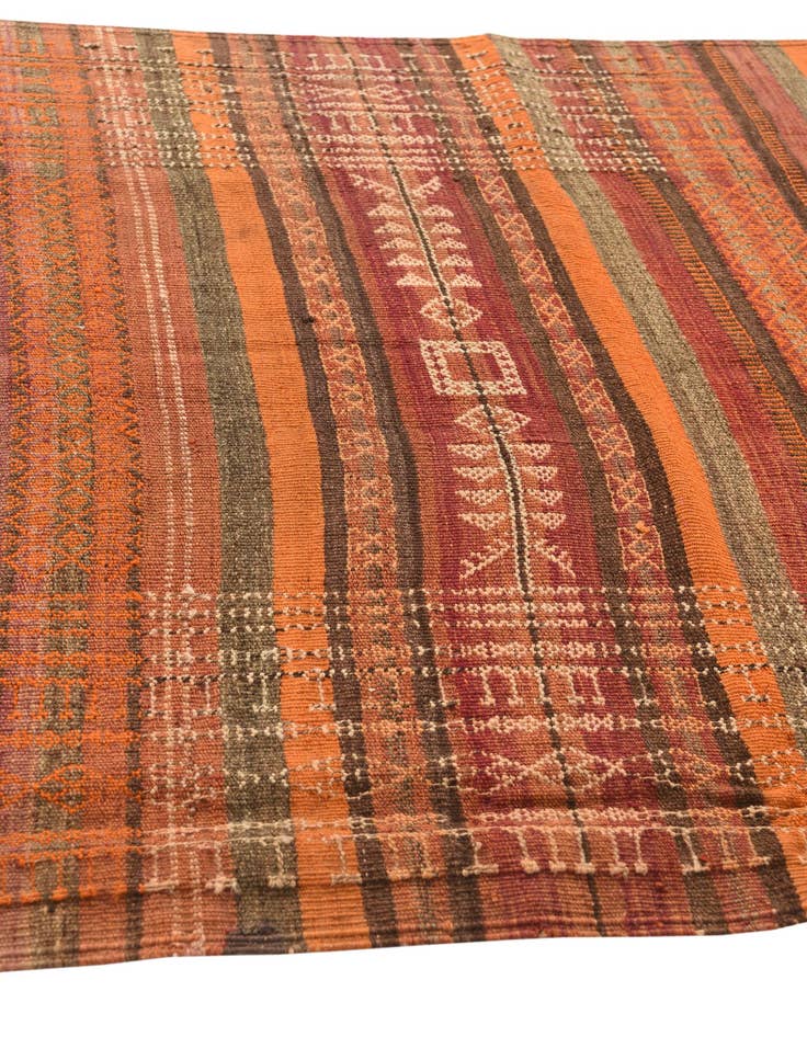 Detail image of 4' 3 x 10' 9  Hand Woven Kilim Fars Wool Runner Rug