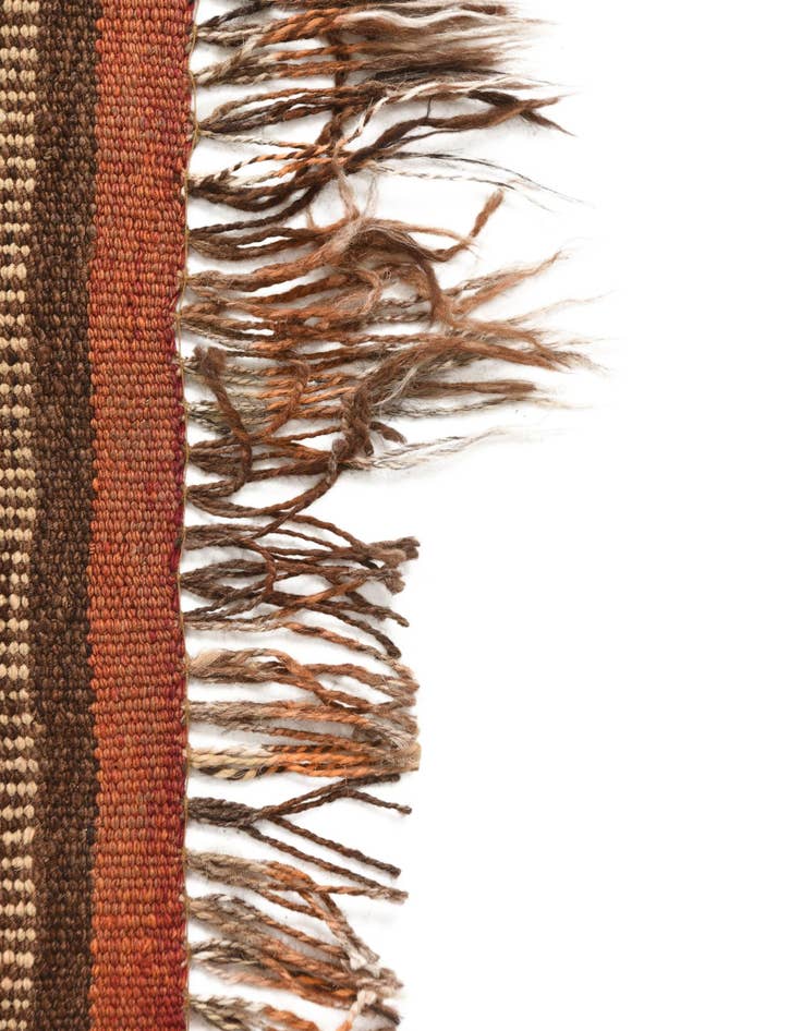 Detail image of 4' 3 x 10' 9  Hand Woven Kilim Fars Wool Runner Rug