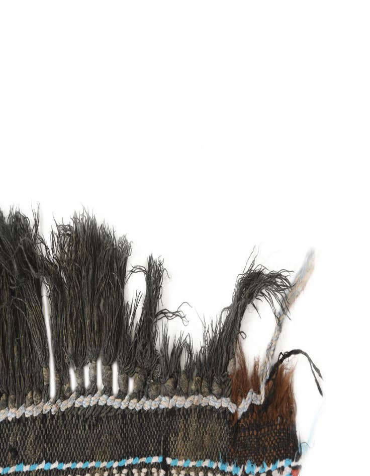 Detail image of 2' 1 x 8'  Hand Woven Kilim Fars Wool Runner Rug