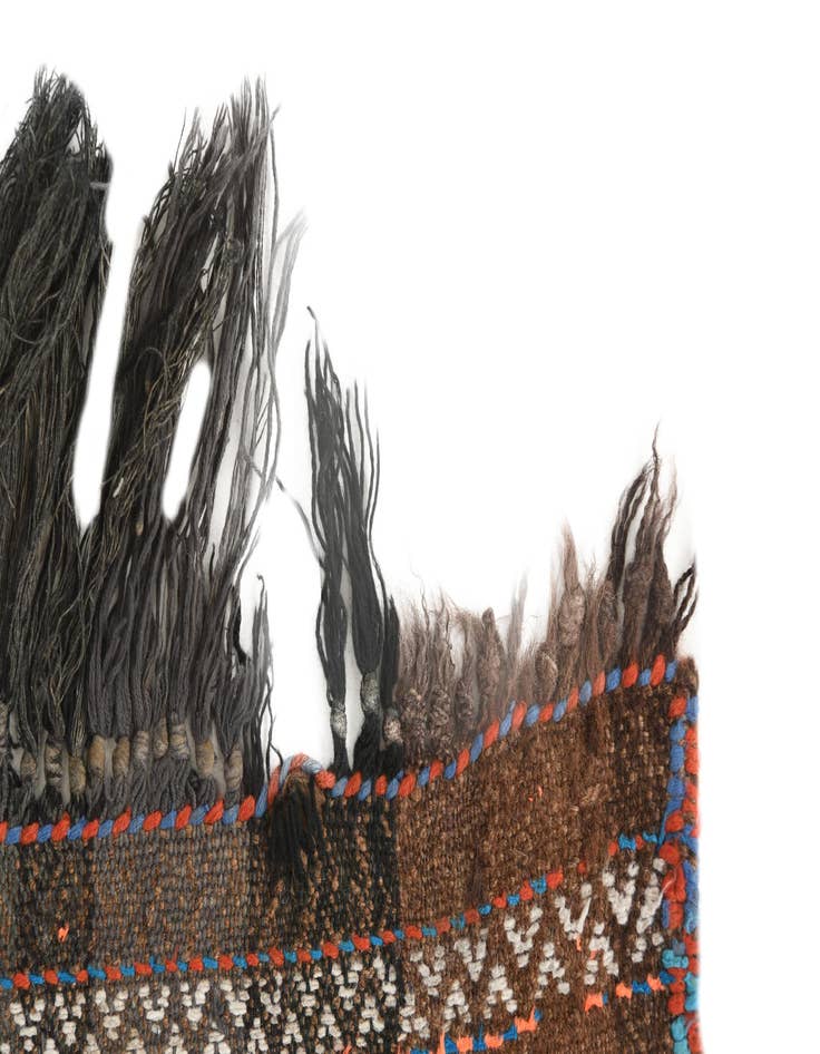 Detail image of 2' 1 x 8'  Hand Woven Kilim Fars Wool Runner Rug