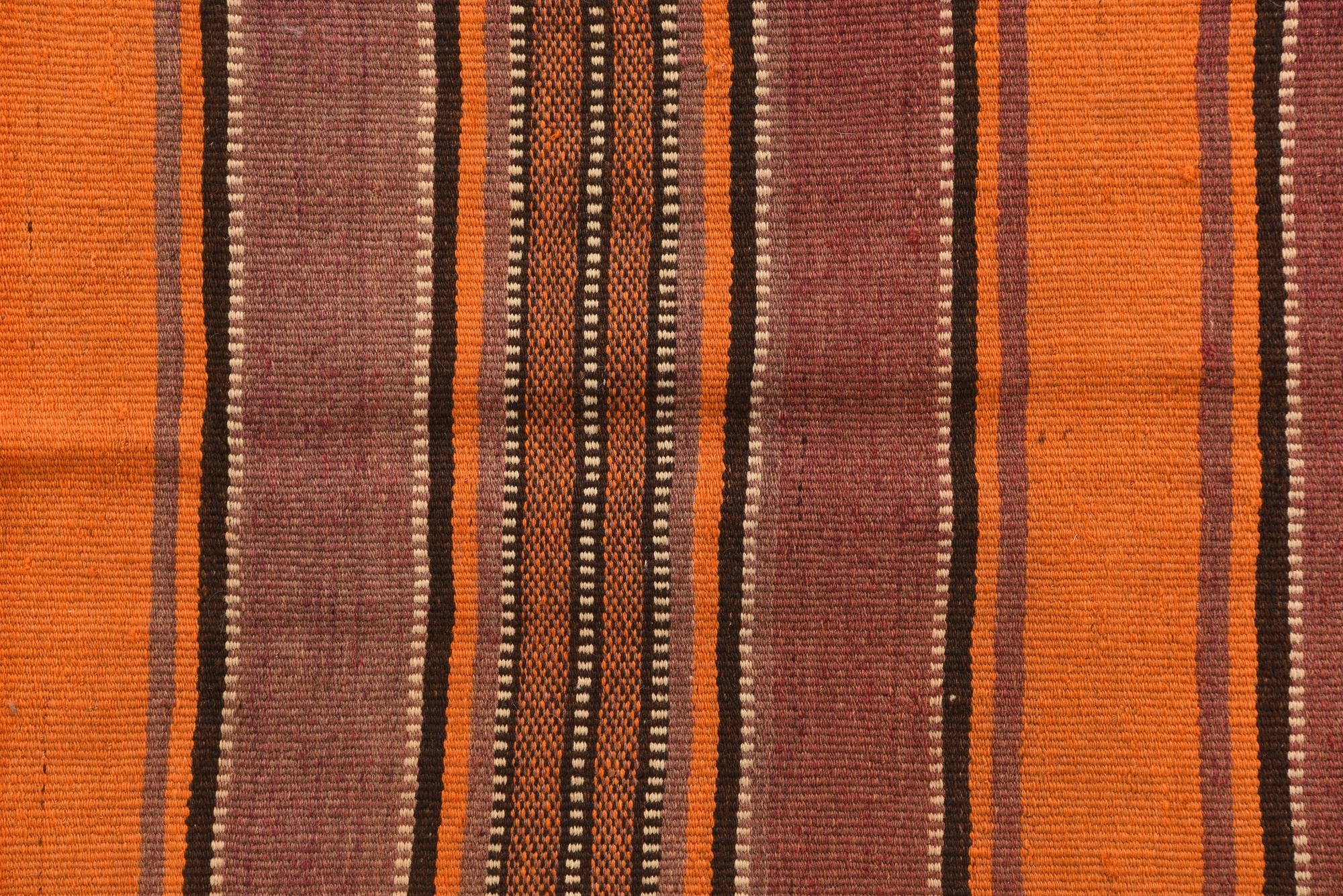 4' 8 x 12' 1 Hand Woven Kilim Fars Wool Runner Rug