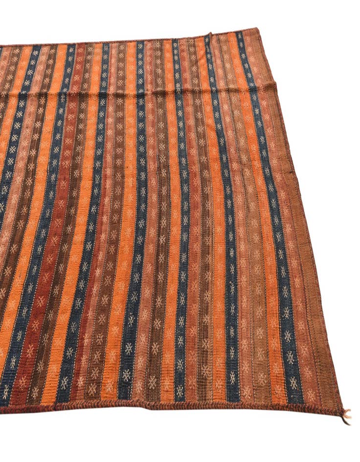 Detail image of 4' 8 x 12' 2  Hand Woven Kilim Fars Wool Runner Rug