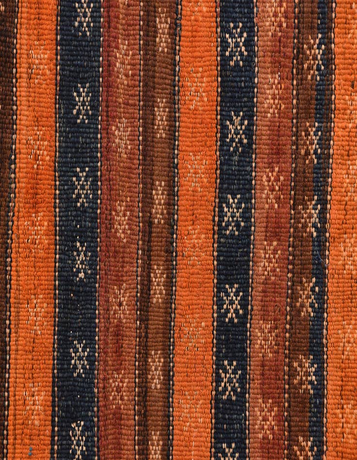 Detail image of 4' 8 x 12' 2  Hand Woven Kilim Fars Wool Runner Rug