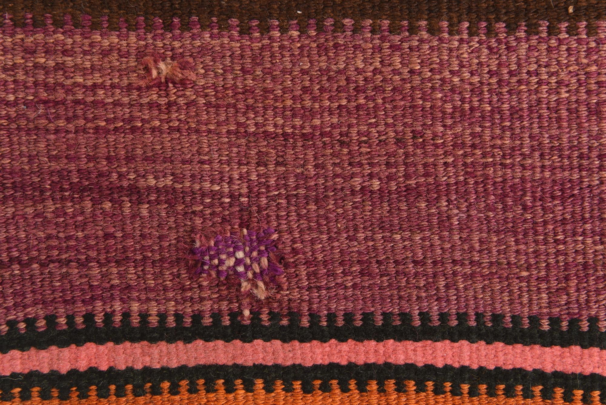 6' 3 x 9' 4 Hand Woven Kilim Fars Wool Runner Rug