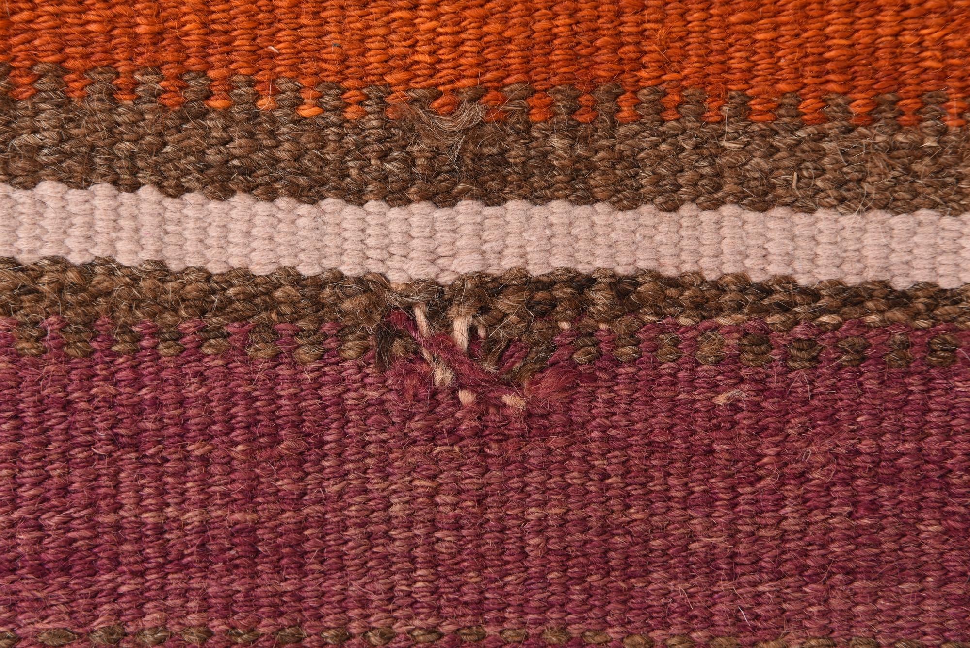 6' 3 x 9' 4 Hand Woven Kilim Fars Wool Runner Rug